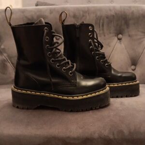 Dr. Martens Black Platform Boots